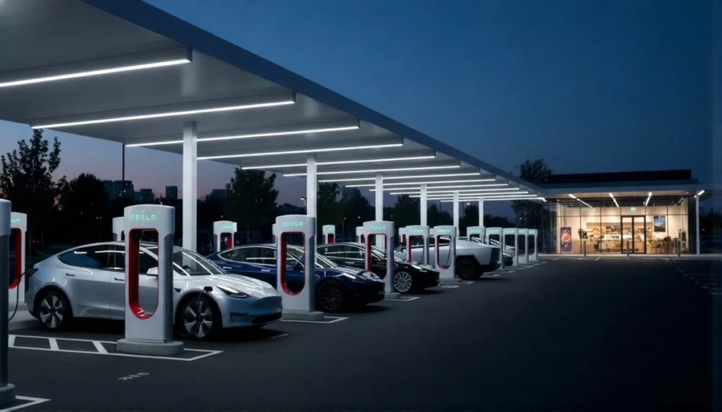 Tesla Opened Its First Integrated Center In Gurugram 48 Tesla EV Charging