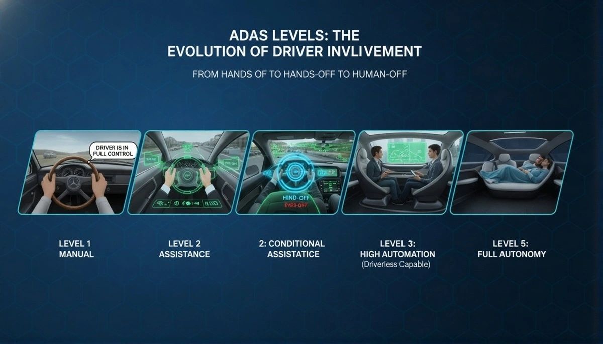ADAS Levels 0 to 5